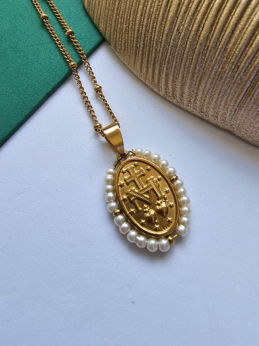 Colar Medalha Milagrosa – Fé, Elegância e Proteção