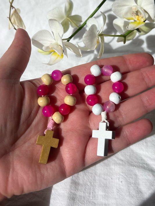 Dezena em Madeira e Pedra Natural Ágata