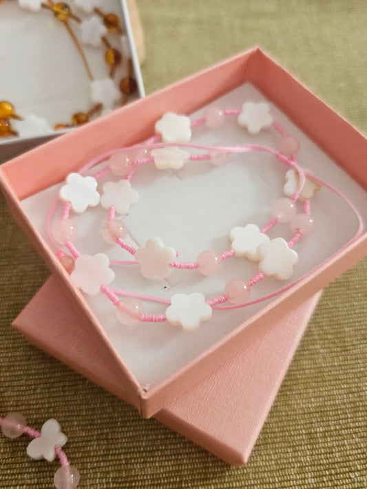 Colar Madrepérola com Pedras Naturais