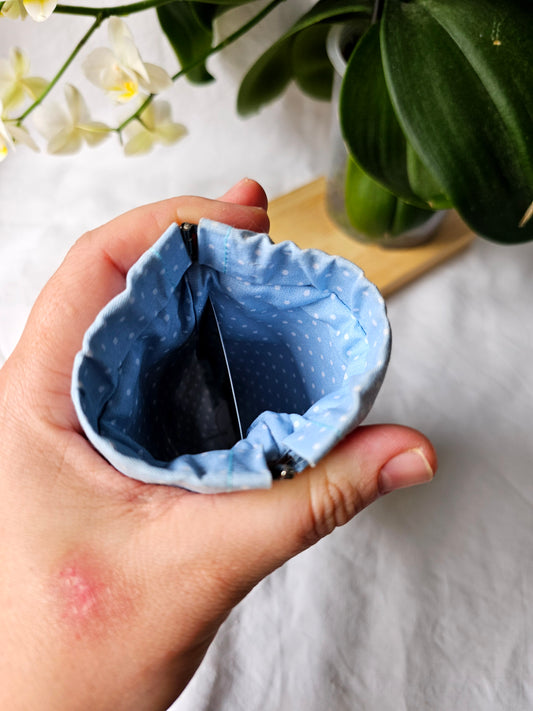 Bolsa Porta-Moedas com Fecho Click-Clack Pequeno