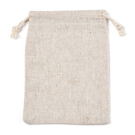 Sacos de Algodão para Lembranças, com Cordão, 14x10cm