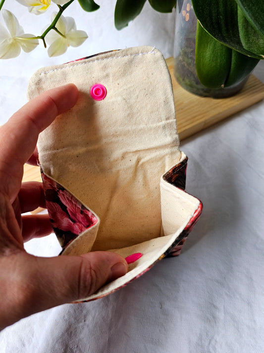 Porta-Moedas - Fole - Floral 3D