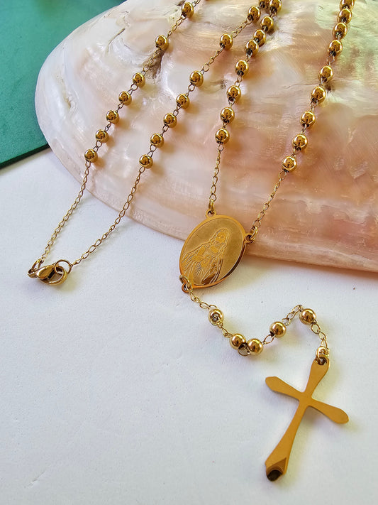 Terço-Colar Sagrado Coração de Jesus