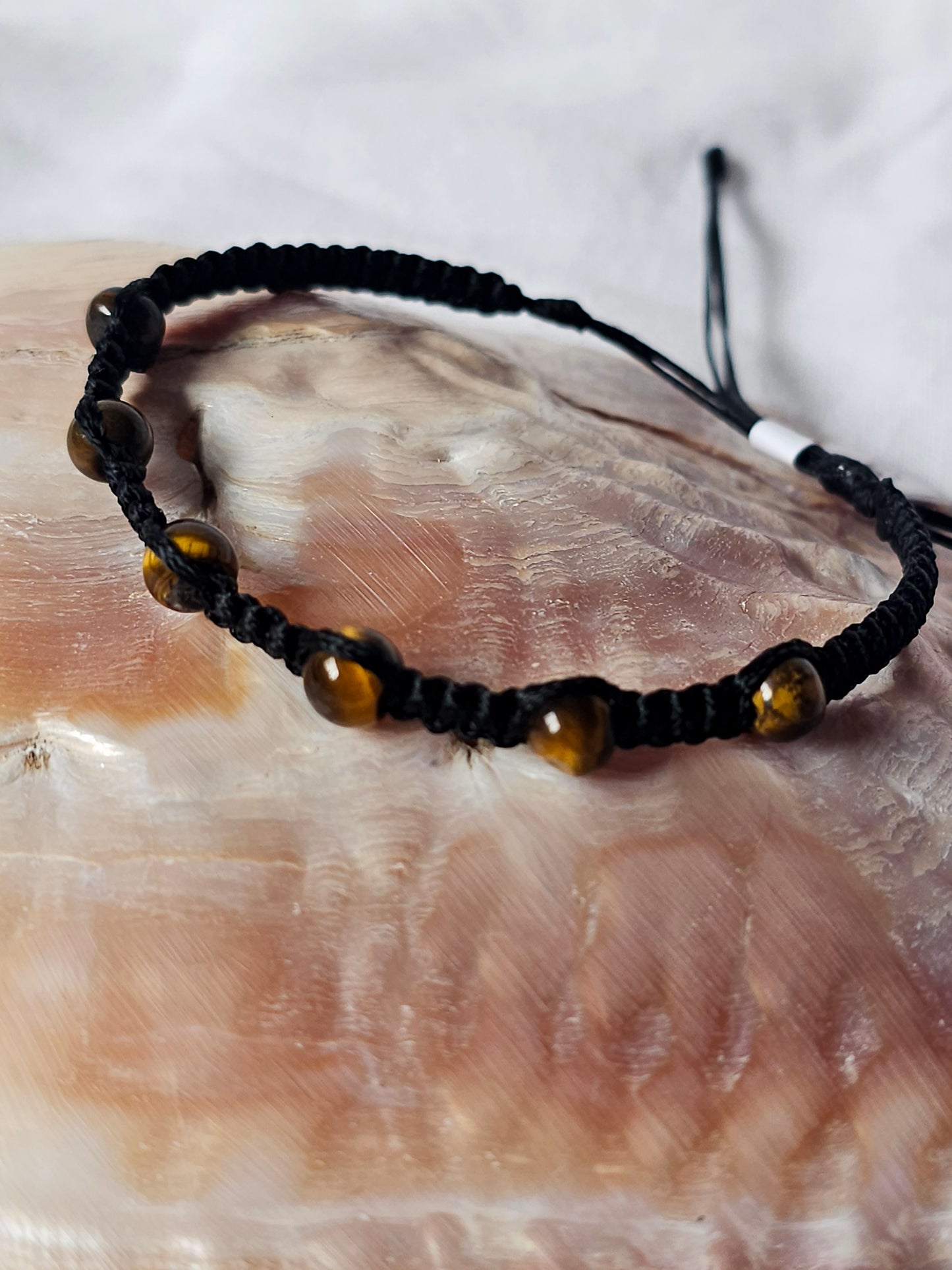 Pulseiras de Pedras Naturais em Macramé (Várias)