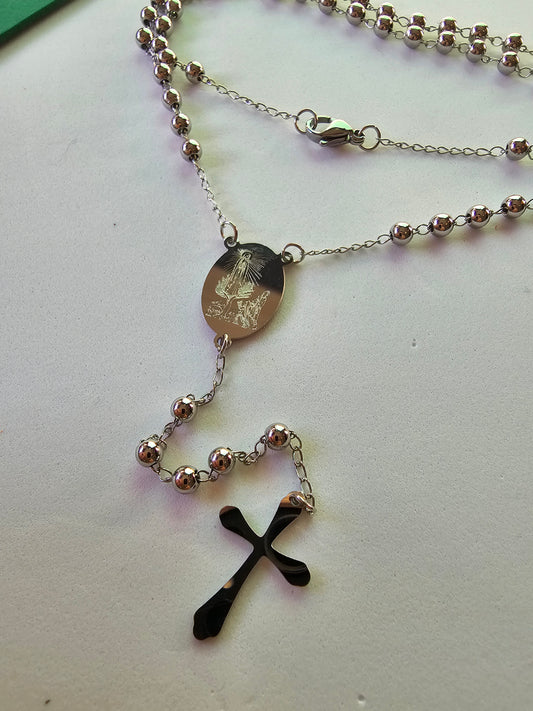 Terço-colar Nossa Senhora de Fátima e "Os Pastorinhos"