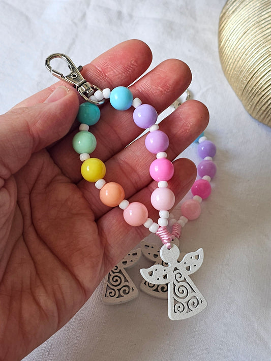 Porta-Chaves Arco-Íris Anjinho