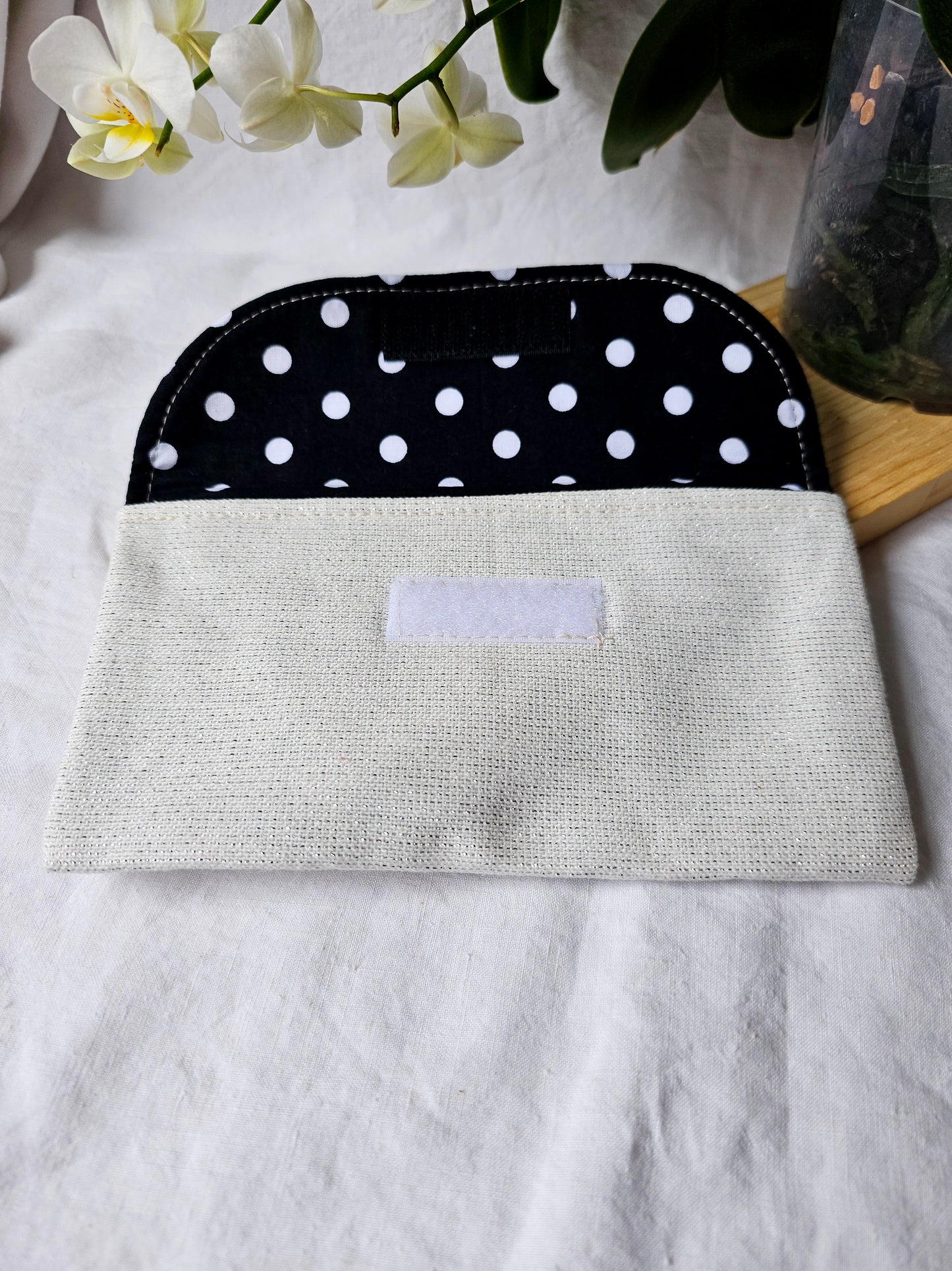 Bolsa Envelope - Linho Alentejano com Brilho (Várias cores)