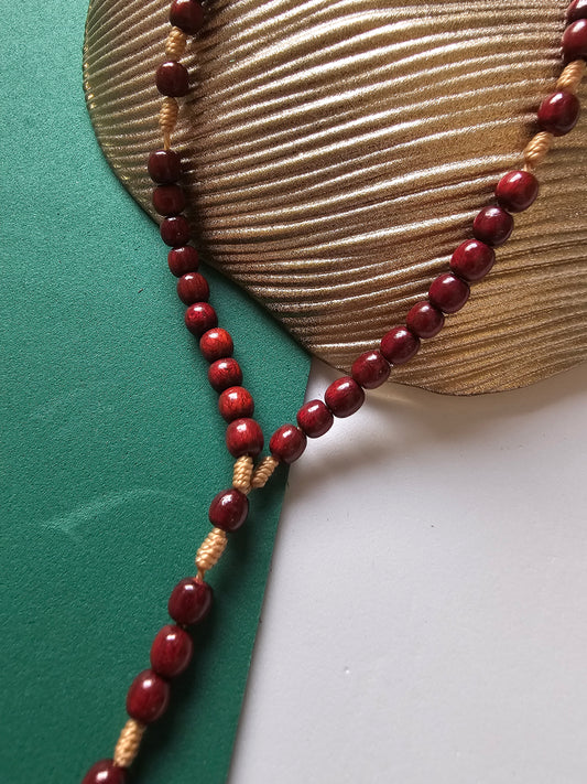 Terço em Madeira de Pau Brasil