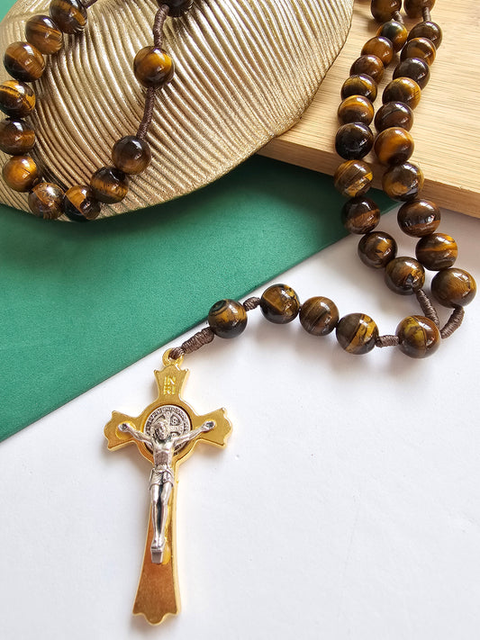 Terço de Proteção – Olho de Tigre e São Bento