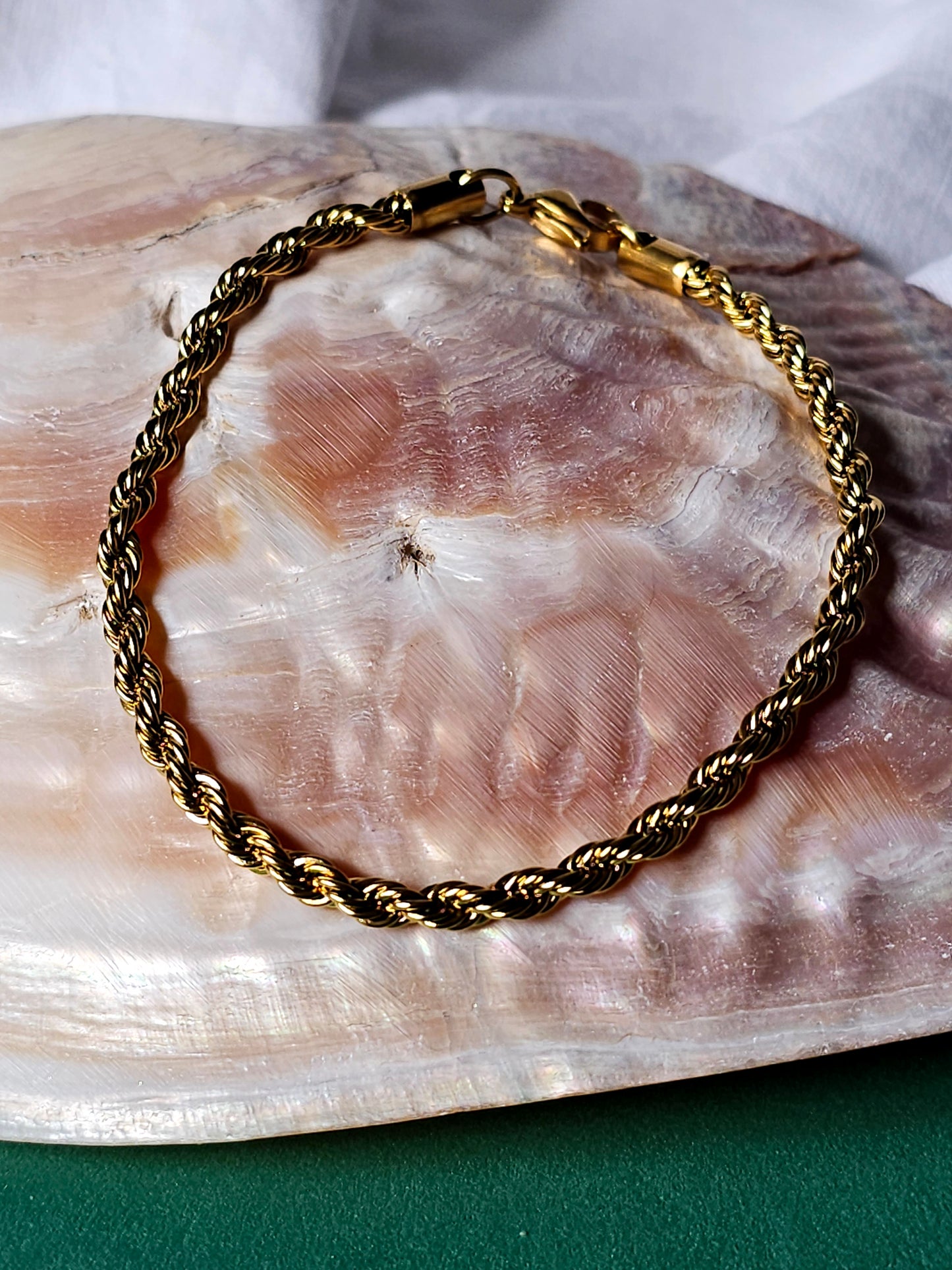 Pulseira Corrente Torcida Dourado