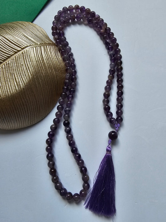 Japamala em Ametista - Intuição, Proteção e Serenidade