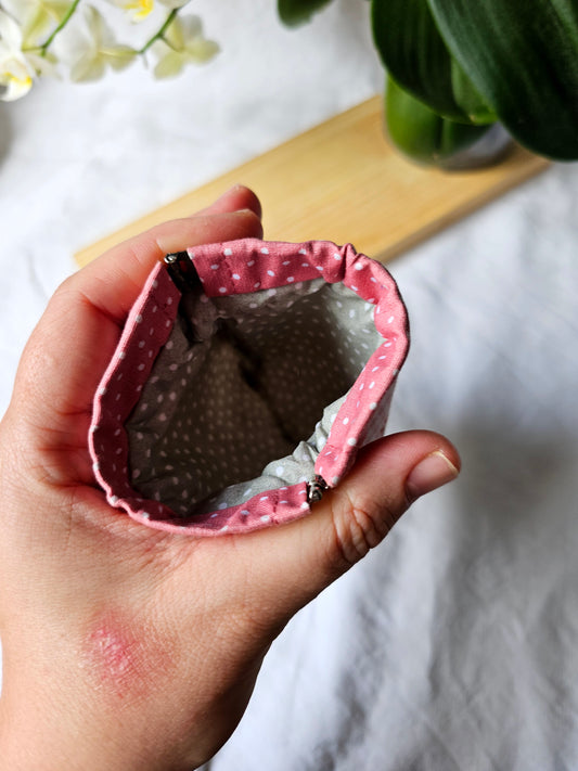 Bolsa Porta-Moedas com Fecho Click-Clack Pequeno