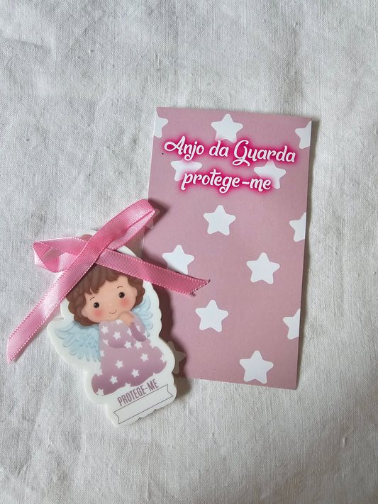 Anjinho para Colocar Nome - Pagela com Oração