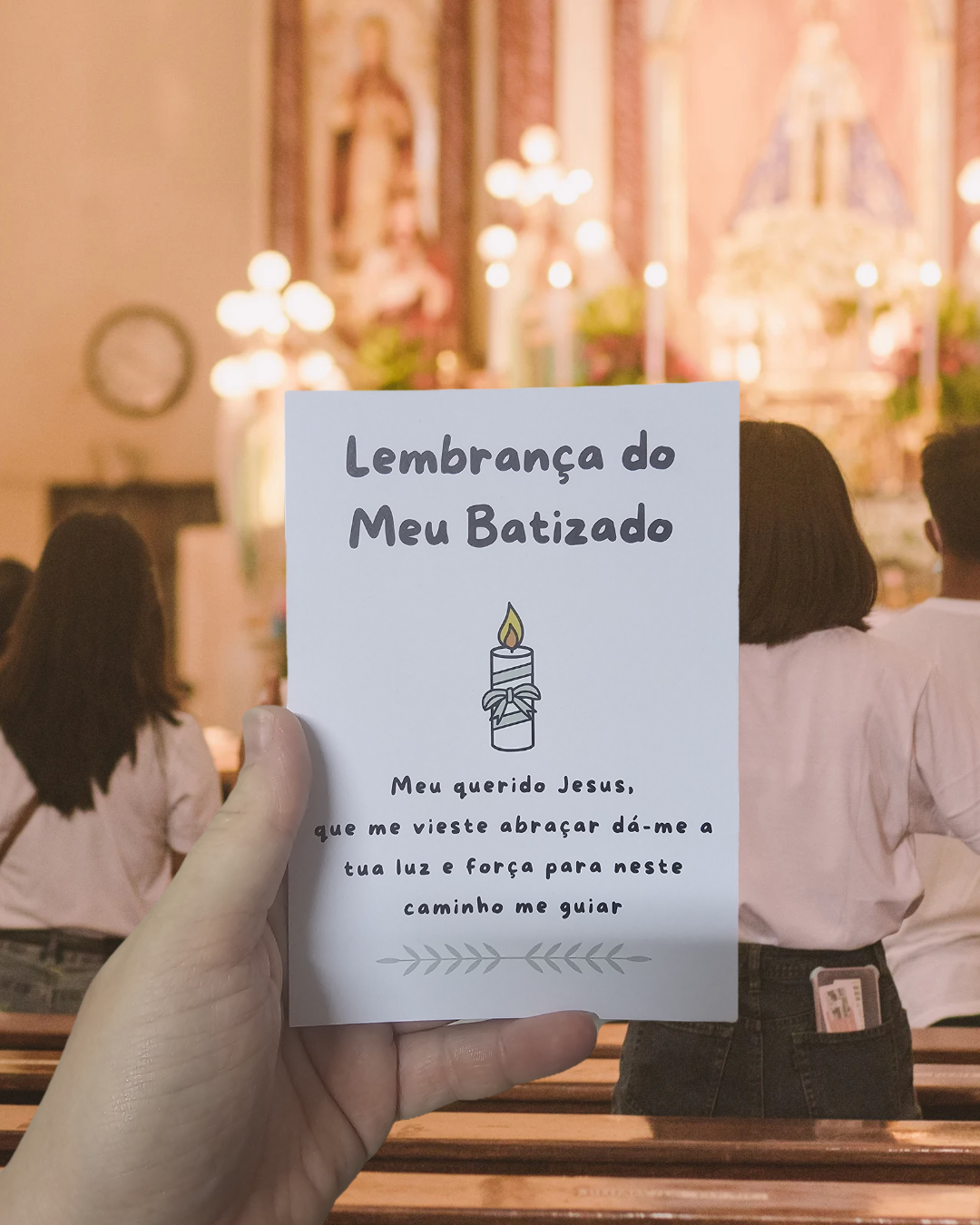 Postal - Lembrança - "Lembrança do Meu Batizado"