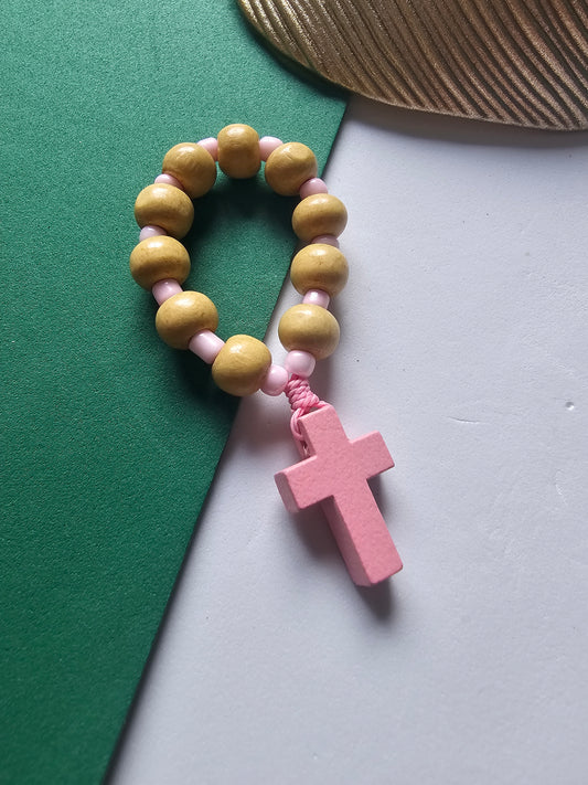 Dezena Creme com Cruz em Madeira