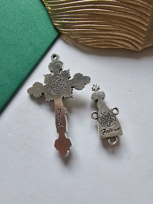 Conjunto Cruz e Passador Nossa Senhora de Fátima