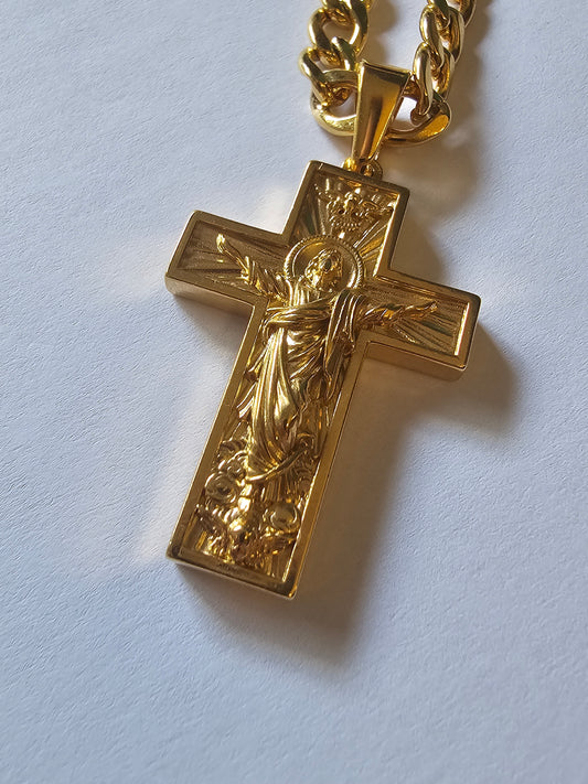 Fio Cruz com Cristo e Espírito Santo