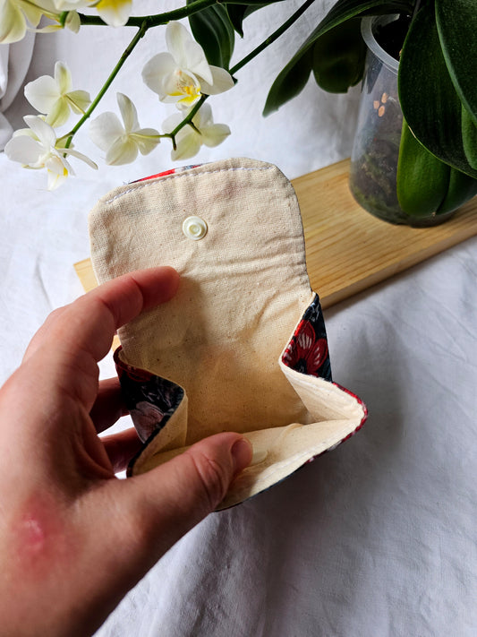 Porta-Moedas - Fole - Floral 3D