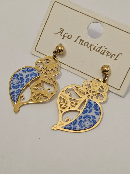 Brincos Coração de Viana