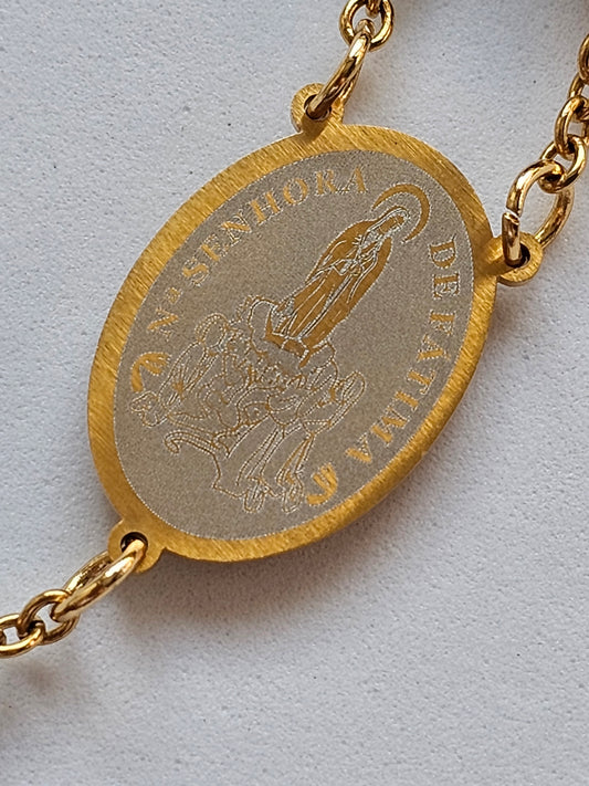 Terço em Madeira - Nossa Senhora Fátima