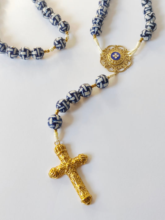 Terço Alma Portuguesa - Terço em Porcelana