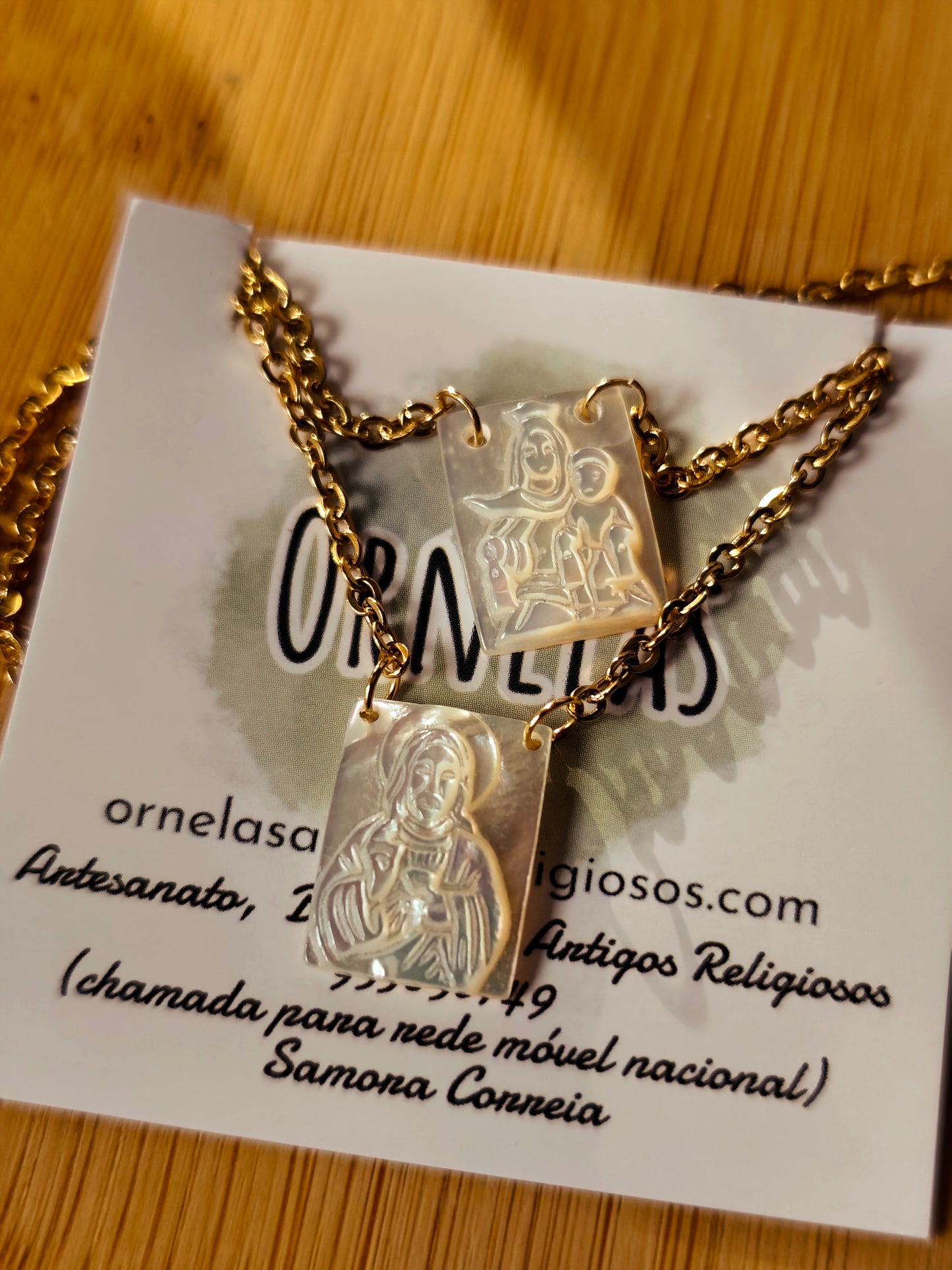 Escapulário Tradicional - Madrepérola