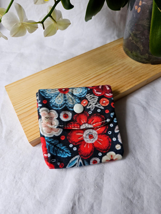 Porta-Moedas - Fole - Floral 3D