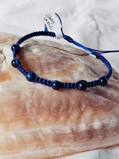 Pulseiras de Pedras Naturais em Macramé (Várias)