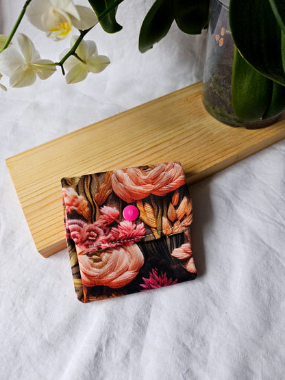 Porta-Moedas - Fole - Floral 3D