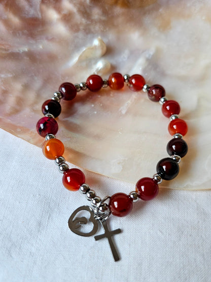 Pulseira de Pedras Naturais - Ágata - Dezena