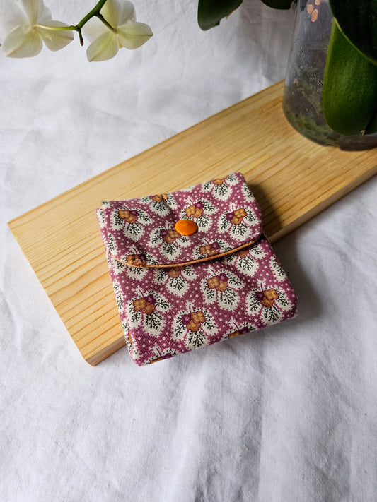 Porta-Moedas - Fole - Padrão Floral
