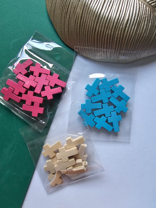 Cruz em Madeira (Várias cores) Pack de 10 unidades