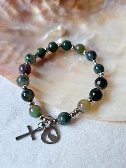 Pulseira de Pedras Naturais - Ágata - Dezena
