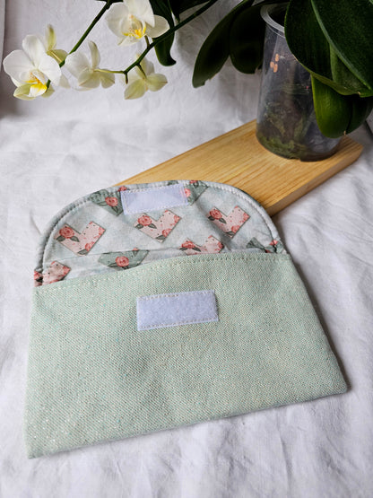 Bolsa Envelope - Linho Alentejano com Brilho (Várias cores)