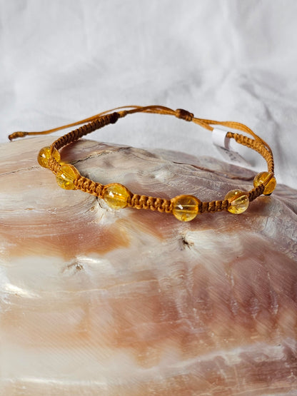 Pulseiras de Pedras Naturais em Macramé (Várias)