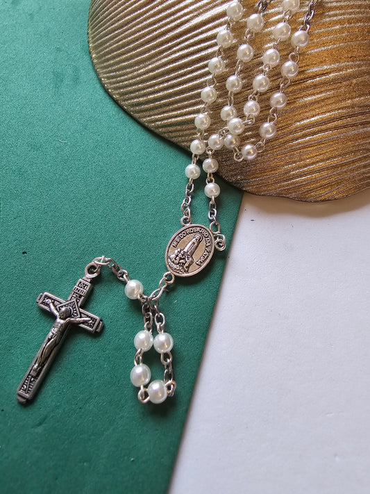Terço Pérolas 4mm