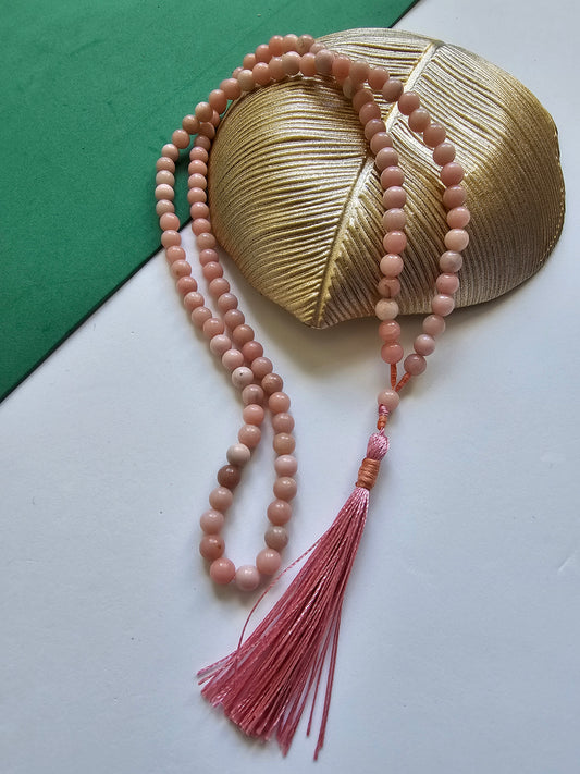 Japamala em Opala Rosa – Amor, Cura Emocional e Conexão Espiritual