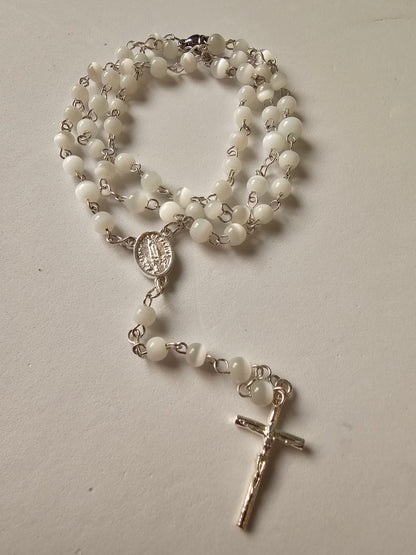 Terço de Nossa Senhora de Fátima Branco