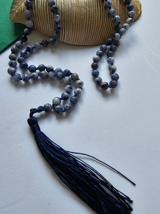 Japamala em Sodalite - Clareza Mental, Intuição e Verdade Interior