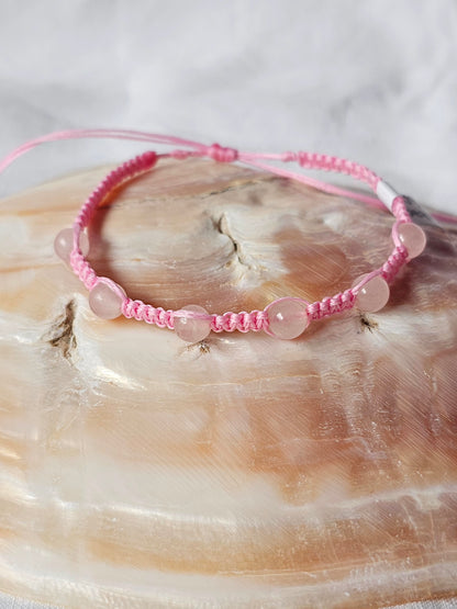 Pulseiras de Pedras Naturais em Macramé (Várias)