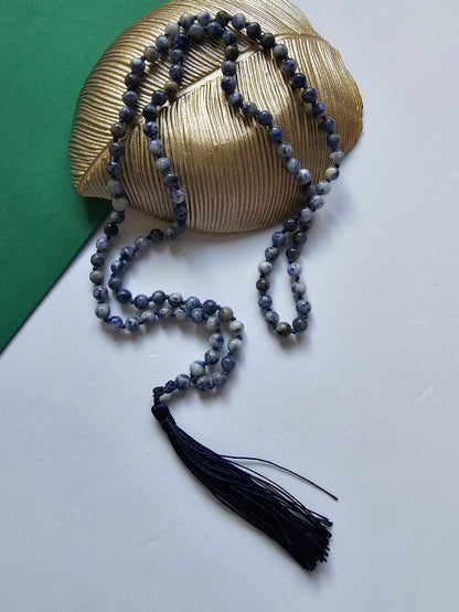 Japamala em Sodalite - Clareza Mental, Intuição e Verdade Interior