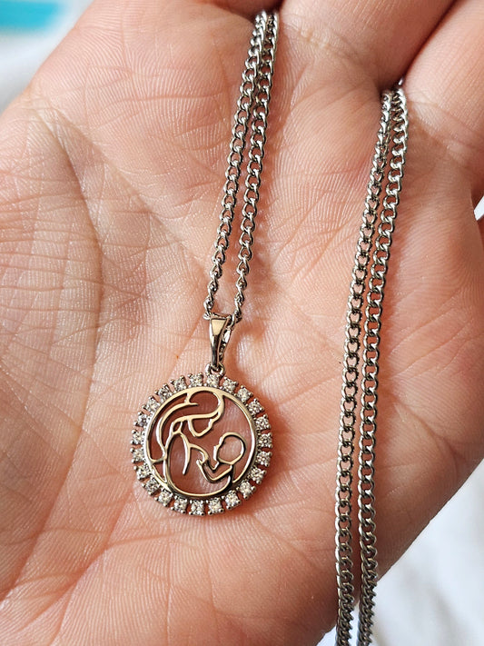 Colar com Medalha Amor de Mãe