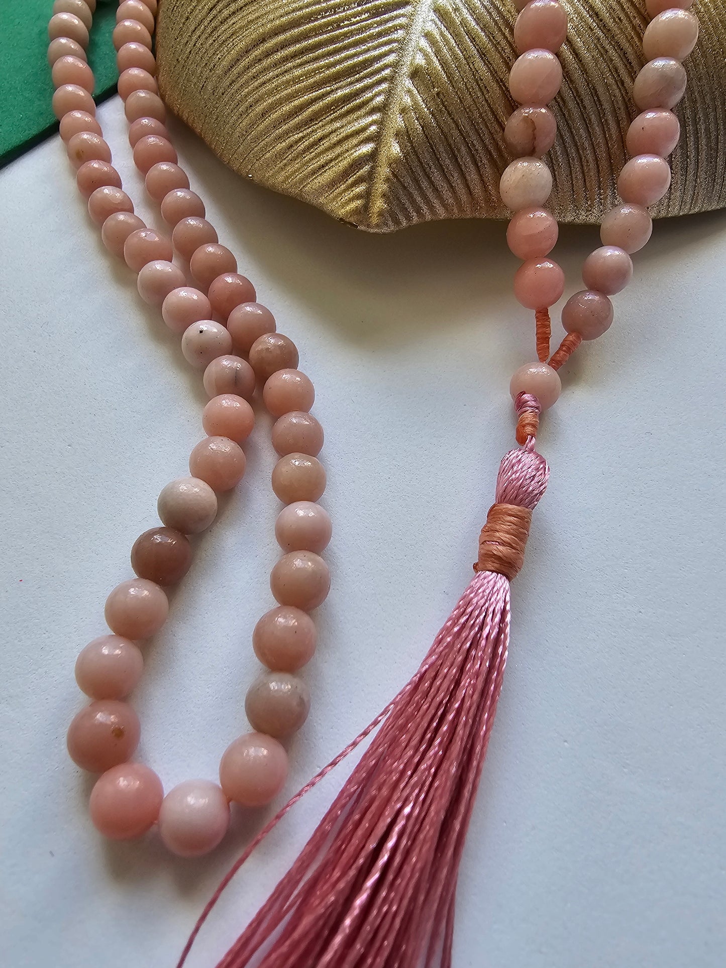 Japamala em Opala Rosa – Amor, Cura Emocional e Conexão Espiritual