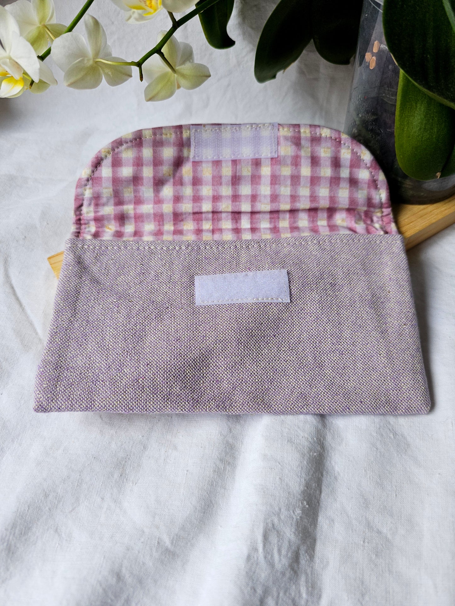 Bolsa Envelope - Linho Alentejano com Brilho (Várias cores)