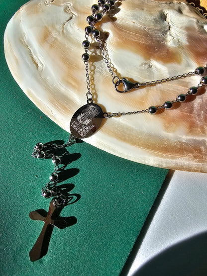 Terço-colar Nossa Senhora de Fátima e "Os Pastorinhos"