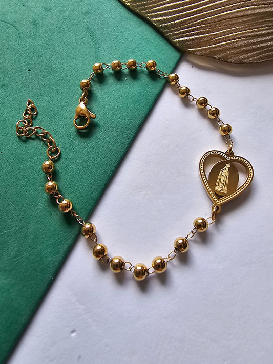 Pulseira Coração Nossa Senhora
