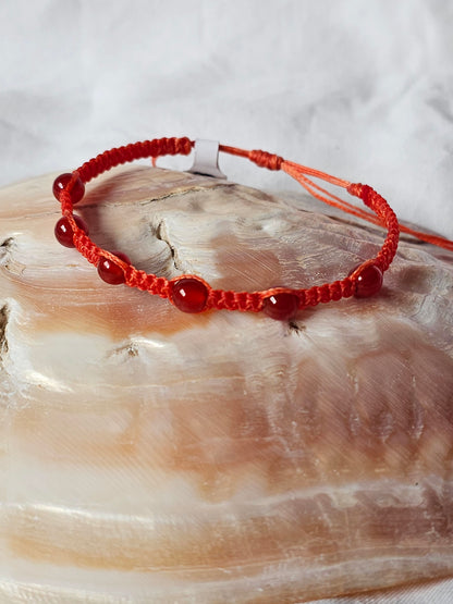 Pulseiras de Pedras Naturais em Macramé (Várias)