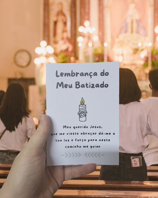Postal - Lembrança - "Lembrança do Meu Batizado"