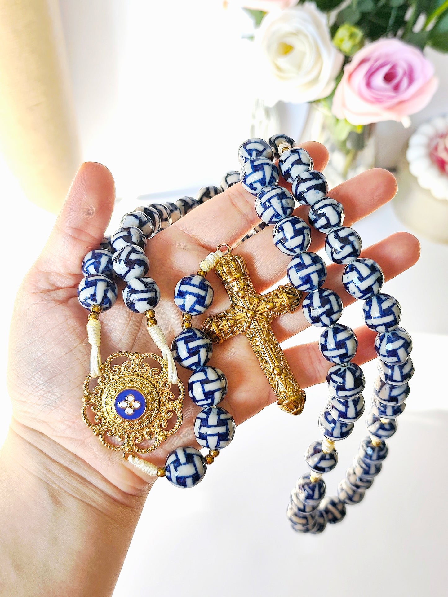 Terço Alma Portuguesa - Terço em Porcelana