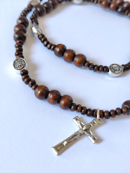 Terço de São Miguel Arcanjo - Pulseira de 3 Voltas